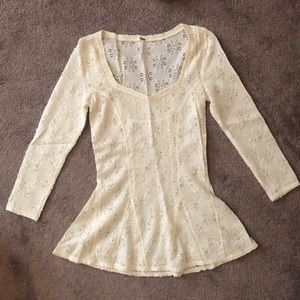 Free People Lace Top Small